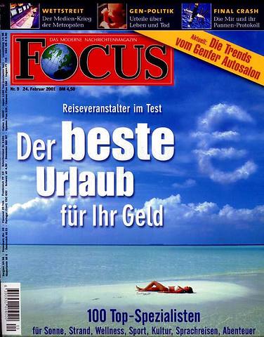 FOCUS 9/2001 - Titelseite