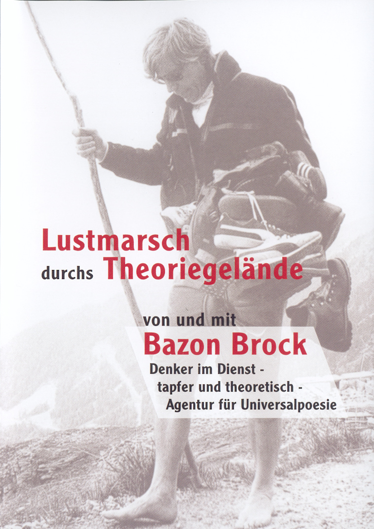 Lustmarsch durchs Theoriegelände, Bild: DVD-Cover. Gestaltung: Gertrud Nolte..