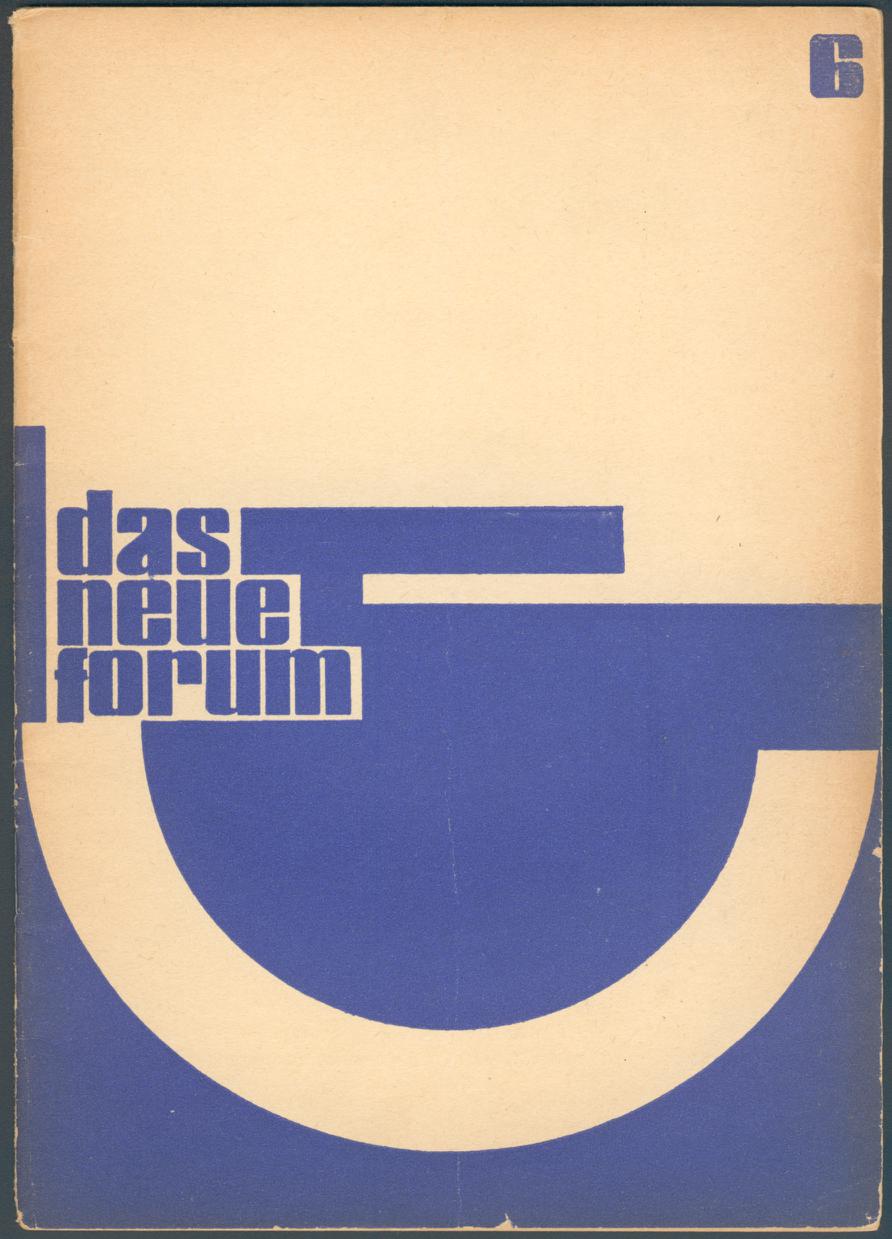 das neue forum, Heft 6. 9. Jahrgang 1959/60 - Titelseite