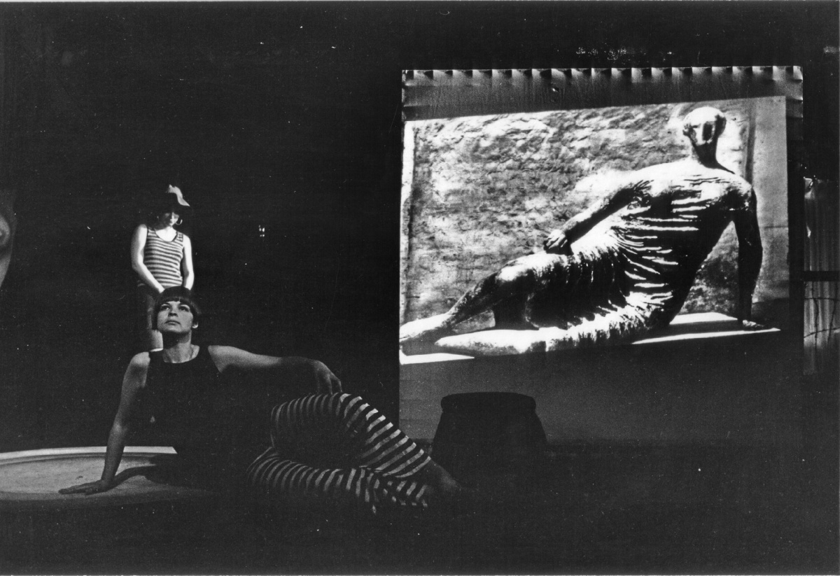 Zur dreizehnten szenischen Einheit - Das fünfte Strukturprinzip …, Bild: Theater der Position, Experimenta 1, Städtische Bühnen Frankfurt © Hilmar Pabel, 1966.