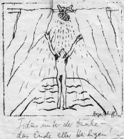 "Fidus unter der Dusche – das Ende aller Heiligen!"