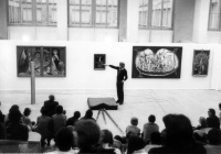 Aktionsvortrag in der Ausstellung 'Avantgarde und Tradition' Basel 1978