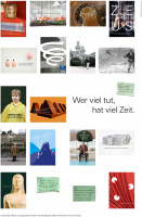 Plakatedition zum 75. Geburtstag Bazon Brocks "Wer viel tut, hat viel Zeit."