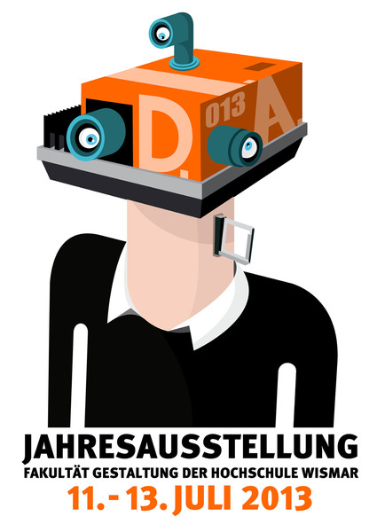 DIA'13 - Jahresausstellung der Fakultät Gestaltung der Hochschule Wismar (11.-13.06.2013), Bild: Entwurf: Till Daus.