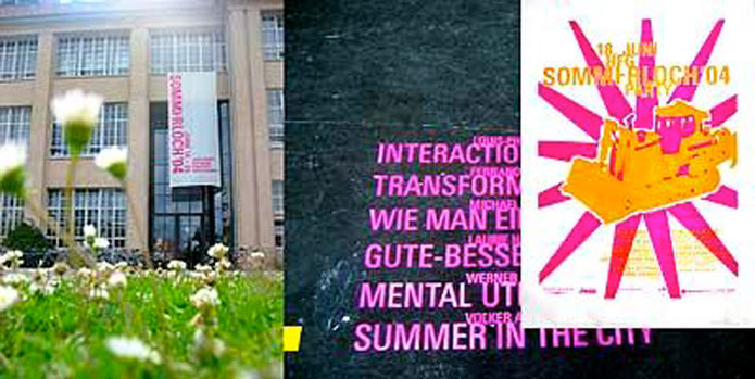 Sommerloch, Bild: 14.-10.06.2004. Hochschule für Gestaltung, Karlsruhe.