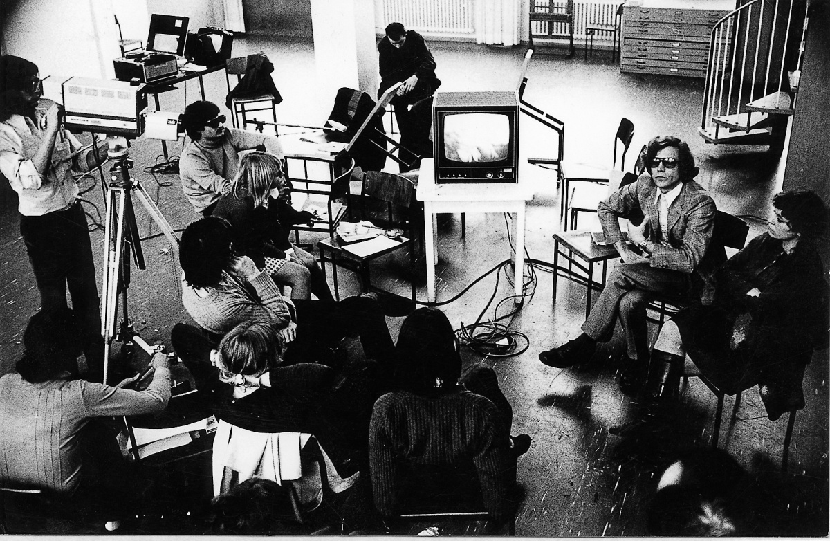 Diskussion in der Kölner Werkkunstschule, 1971