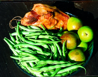 Holsteinische Herbstmahlzeit, Gemüse und Fleisch