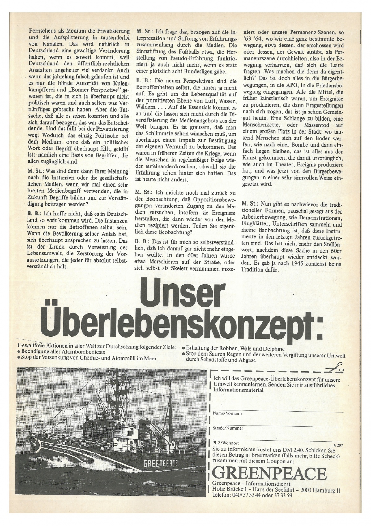 Medien Magazin 6/1984, Bild: S. 43.