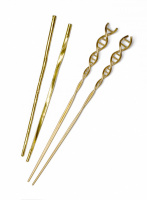 Goldene Essstäbchen, theoretisches Objekt nach einem Konzept von Bazon Brock