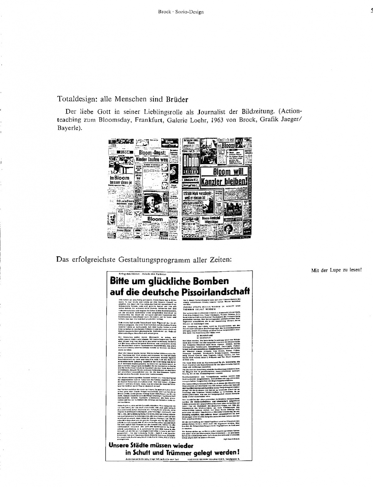 Sozio-Design (Bildessay). In: Design ist unsichtbar. Wien 1981, S. 57