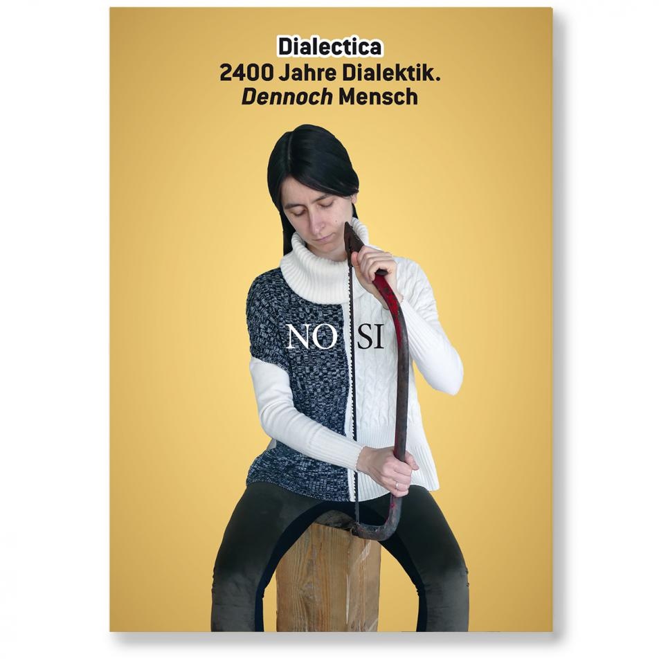 Dialectica. 2400 Jahre Dialektik. Dennoch Mensch, Bild: Teil 2, Bazon Brock: „Dennoch Mensch“ (Edition 2017), Gestaltung: QART. Vertrieb: Artikel Editionen..