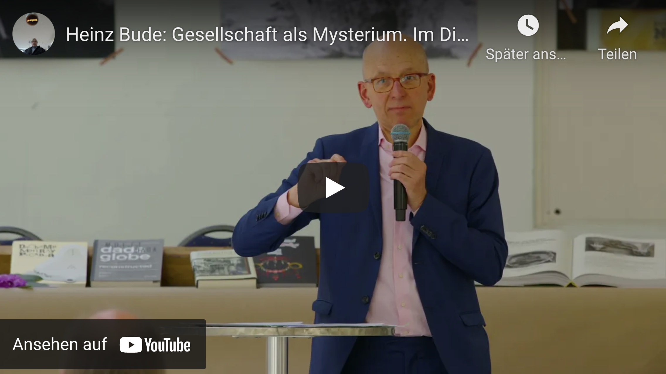 Heinz Bude: Gesellschaft als Mysterium – im Disput mit Joseph Beuys