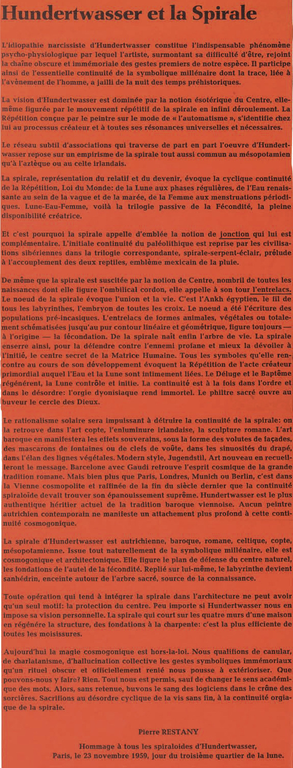 Die große Hamburger Linie. Leporello zum Plakat mit Texten von Bazon Brock und Pierre Restany. Teil 5, Bild: Hamburg, 18.12.1959.